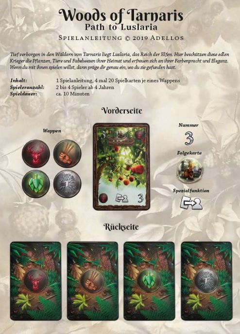 Regeln Woods of Tarnaris deutsch